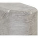 Spezza 22.75 X 18.75 inch Marble Look / Grey Outdoor Side Table, Low